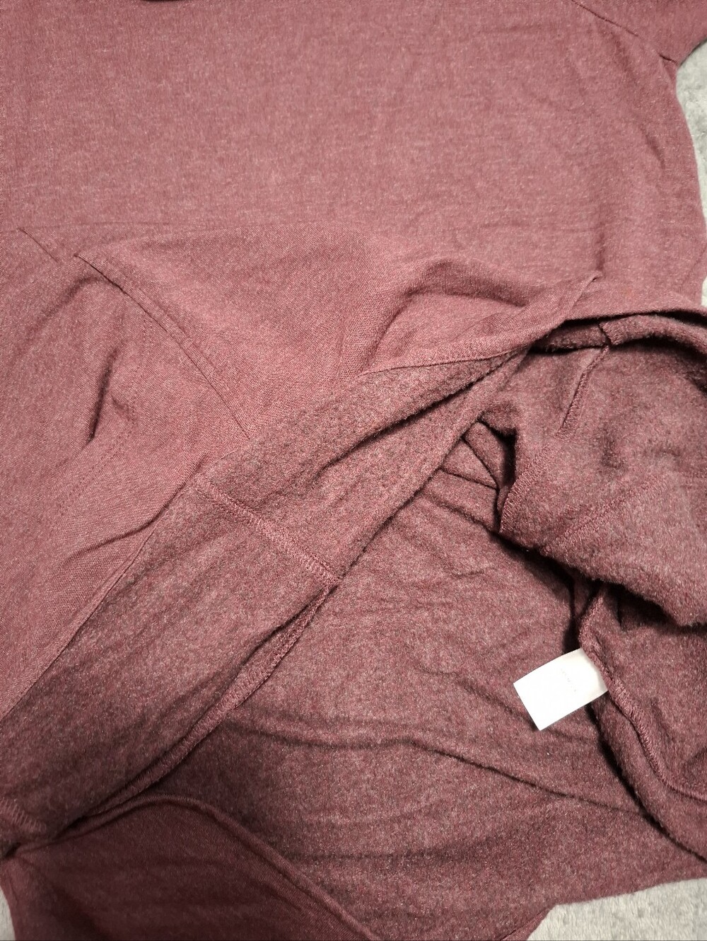 J. Jill Purejill Burgundy Cowl Neck Tunic Sweater Pockets Soft Warm Sz M - Picture 10 of 10